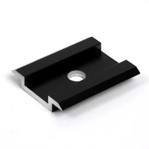 Zentralklemme - Loch M8 - Aluminium 6060 - H8 Eloxiert