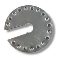Erdungsplatte Variante IV rund mit Ausschnitt Ø44mm