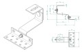 T-Haken 120 mm (4-4-4) Breite 50 Arten.1.4016 verstellbar VARIO PV-08-41 (2)