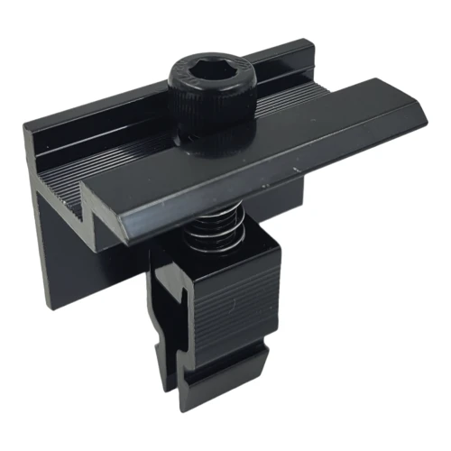 Endklemme H30 KLIK schwarz lackiert L50 (Typ 2) PV-03-28 (2)