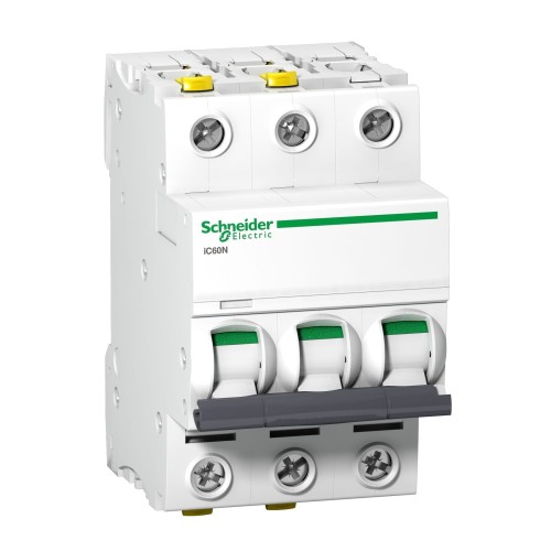 Überstrom-Schutzschalter B 16A 3P 6kA iC60N-B16-3 Acti9 A9F03316 SCHNEIDER ELECTRIC GPV-401-39