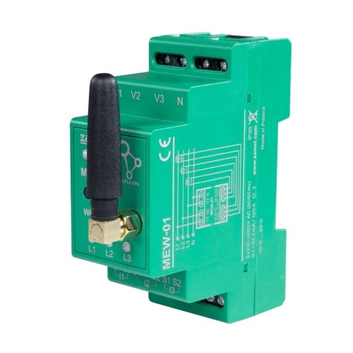 Elektrizitätsmonitor WI-FI 3F+N bidirektionaler Zähler für PV-Photovoltaik TYP: MEW-01 SUPLA ZAMEL GPV-401-40
