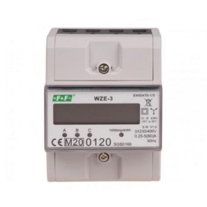 3-Phasen-Stromzähler 80A MID WZE-3 F&F Filipowski