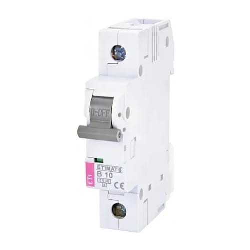 Überstrom-Schutzschalter B 10A 1P 6kA ETIMAT6 002111514 ETI GPV-401-78