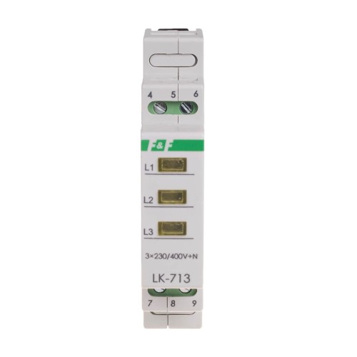 Blinkleuchte 3×230 V+N 3xLED 3 Farben LK-713 K F&F FILIPOWSKI GPV-401-82