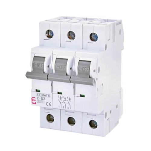 Überstrom-Schutzschalter C 20A 3P 6kA ETIMAT6 002145517 ETI GPV-401-96