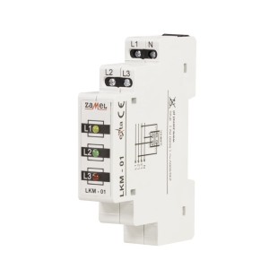 LED-Stromanzeigeleuchte 230V/400V Rot/Grün/Gelb TN Typ: LKM-01-40 Zamel