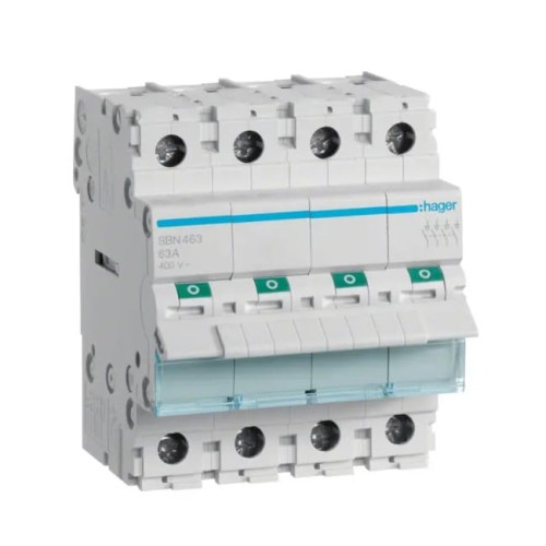 3-Phasen-Lasttrennschalter 4P 63A 400V AC SBN463 HAGER GPV-401-106