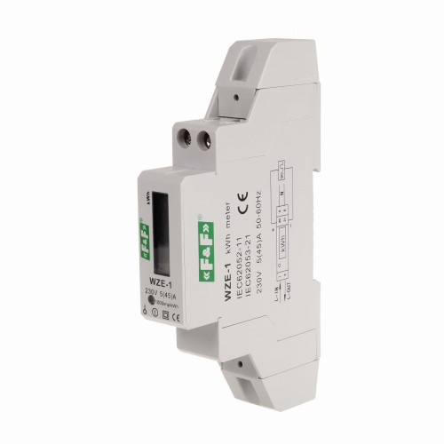 Elektrizitätszähler 1-phasig 45A WZE-1 F&F FILIPOWSKI GPV-401-110