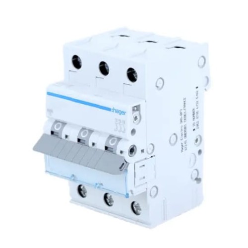 Überstrom-Schutzschalter C 63A 3P 6kA MCN363E HAGER GPV-401-138