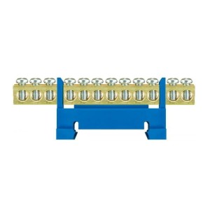 Blaue Reihenklemme LZ 12 / N 12x16mm2 Befestigung TH35 E.4024 PAWBOL