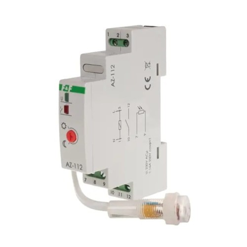 Automatischer Dämmerungsschalter 16A 230V 2-1000 lux IP20/65 DIN AZ-112 F&F FILIPOWSKI GPV-401-146
