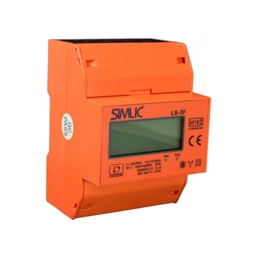 3-Phasen-Stromzähler 100A SIMLIC LCD-3F/4M 85402010 SIMET GPV-401-149