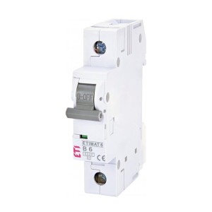 Überstrom-Schutzschalter B 6A 1P 6kA ETIMAT6 002111512 ETI