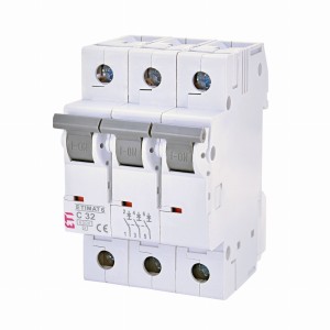Überstrom-Schutzschalter C 32A 3P 6kA ETIMAT6 002145519 ETI