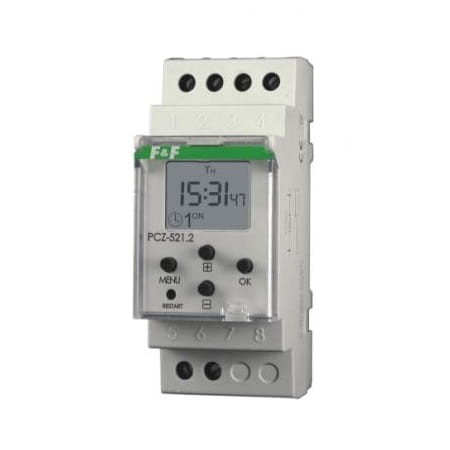 Wöchentliche Ein-/Ausschaltuhr, einkanalig PCZ-521 F&F FILIPOWSKI GPV-401-168