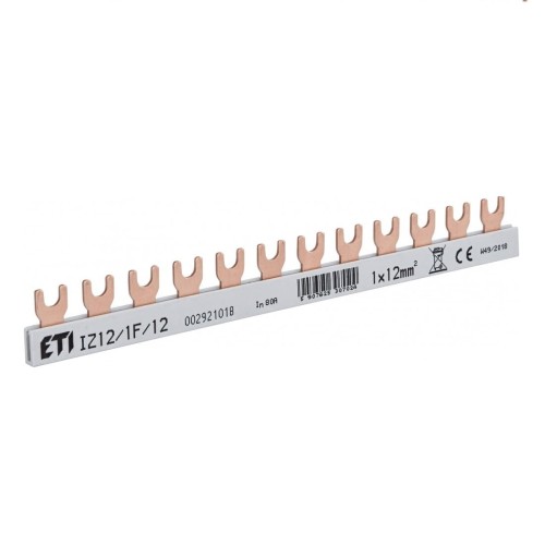 Isolierte Sammelschiene IZ12 1F 12 80A 002921018 ETI GPV-401-174