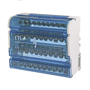 Schaltblock 4-polig 125A 11-zaciskowy TH35 EDB-411 001102304 ETI