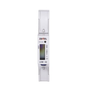 Elektrizitätszähler 1-phasig LCD 50 A 1-MOD TYP: LEM-02 ZAMEL