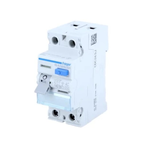 Fehlerstrom-Schutzschalter 1P+N 25A 30mA typ A CDA225J HAGER GPV-401-198