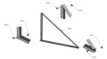 Montagedreieck 1400x1352x374 - 15 vertikal PV-09-01 (2)