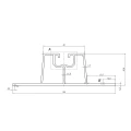 Trapezbrucke 33cm H-30 aus EPDM fur Dacher aus Trapezblech PV-02-01 (2)