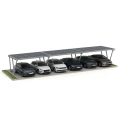 Solarcarport VICA für 6 Fahrzeug Photovoltaik-Parkplatz 3x2 module GPV-105-06
