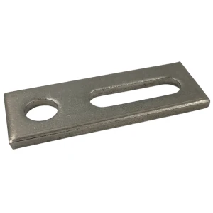 Montageadapter M12 80x30x5 mm Edelstahl 1.4301