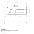 Befestigungsadapter M12 80x30x5 Werkstoff 1.4301 PV-07-07 (2)