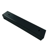 U-Profil Verbinder Halter für Sockelplatte 300x55 Schwarz