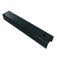 U-Profil Verbinder Halter für Sockelplatte 300x50 Schwarz