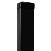 Zaunpfosten 60x40x1,2 mm, Länge 2,4 m, schwarz