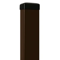 Zaunpfosten 60x40x1,2 mm, Länge 2,4 m, braun RAL 8017