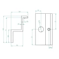 [RDY] Endklemme H40 L50 - roh mit Erdungsstift PV-03-80 (2)