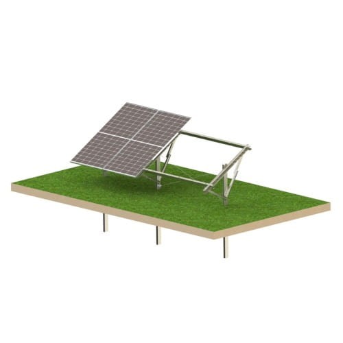PV-Freiland-Montagesystem Ultra Strong 4 Paneele T1V Bodenstruktur GPV-T1V-US4 (1)