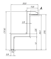 Endklemme - M8 Loch - Aluminium 6060 - H35 Eloxiert PV-03-06 (2)