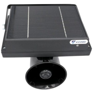 Viano OP1 Solar-Vogelabwehrgerät 12V mit Radarsensor 310° Reichweite 6000 m² Li-Ion 8 Ah IP54