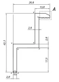 Endklemme - M8 Loch - Aluminium 6060 - H40 Eloxiert PV-03-10 (2)