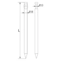 Einschlagbodenanker einzeln l=35cm Stahl galvanisch verzinkt 000-164 (2)