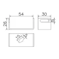 Wandkontrollbox 150x150x100mm aus Kunststoff grau 000-173 (2)