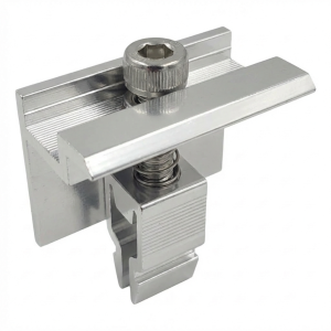 Seitenklammer H35 L50 Klick (Typ 2) Eloxiert Silber