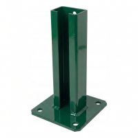 Zaunpfahlbasis 60x40 grün RAL 6005 verzinkt