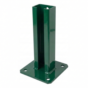 Zaunpfahlbasis 60x40 grün RAL 6005 verzinkt