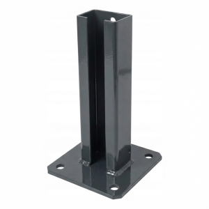 Zaunpfostenträger 60x40 mm Anthrazit RAL 7016 verzinkt