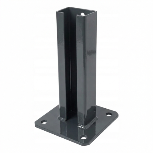 Zaunpfostenfuß 60x40 anthrazit RAL 7016 verzinkt 000-152 (1)