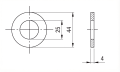 Unterlegscheibe M24 DIN 125 A2 140 HV 25 - 100 Stück 000-166 (2)