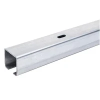 Laufschiene für Schiebetor 68x68x3,5 mm, Länge 6 m - halboffenes Profil, verzinkt