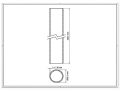 Zaunpfosten Fi 48,3x1,5, Länge 2,3 m, Graphit RAL 7016 000-227 (2)