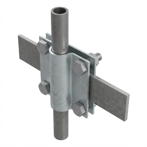 Erdungsverbinder 2-Platten Stab ; B bis 40 mm, Ø 20 mm PV-24-03 (1)