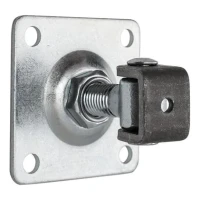 Verstellbares Scharnier mit Schildplatte M20 100x100x4 mm für Tore und Pforten